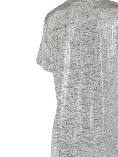 T-shirt zoeline in jersey metallizzato con loghi MARANT ETOILE | TS0147FCB3N09EGYSI